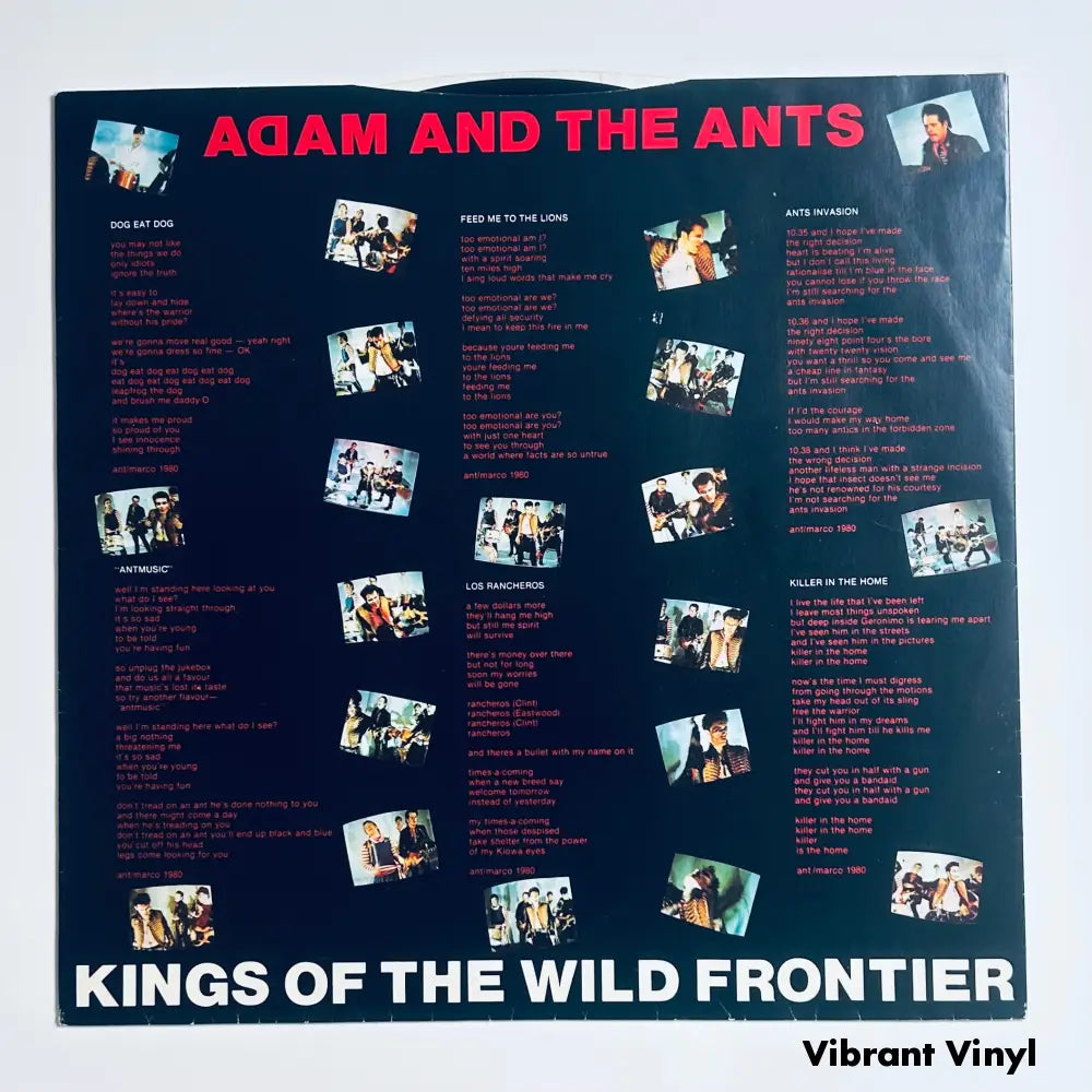 Adam and the Ants - Kings of the Wild Frontier - 12in Album Picture Sleeve Album