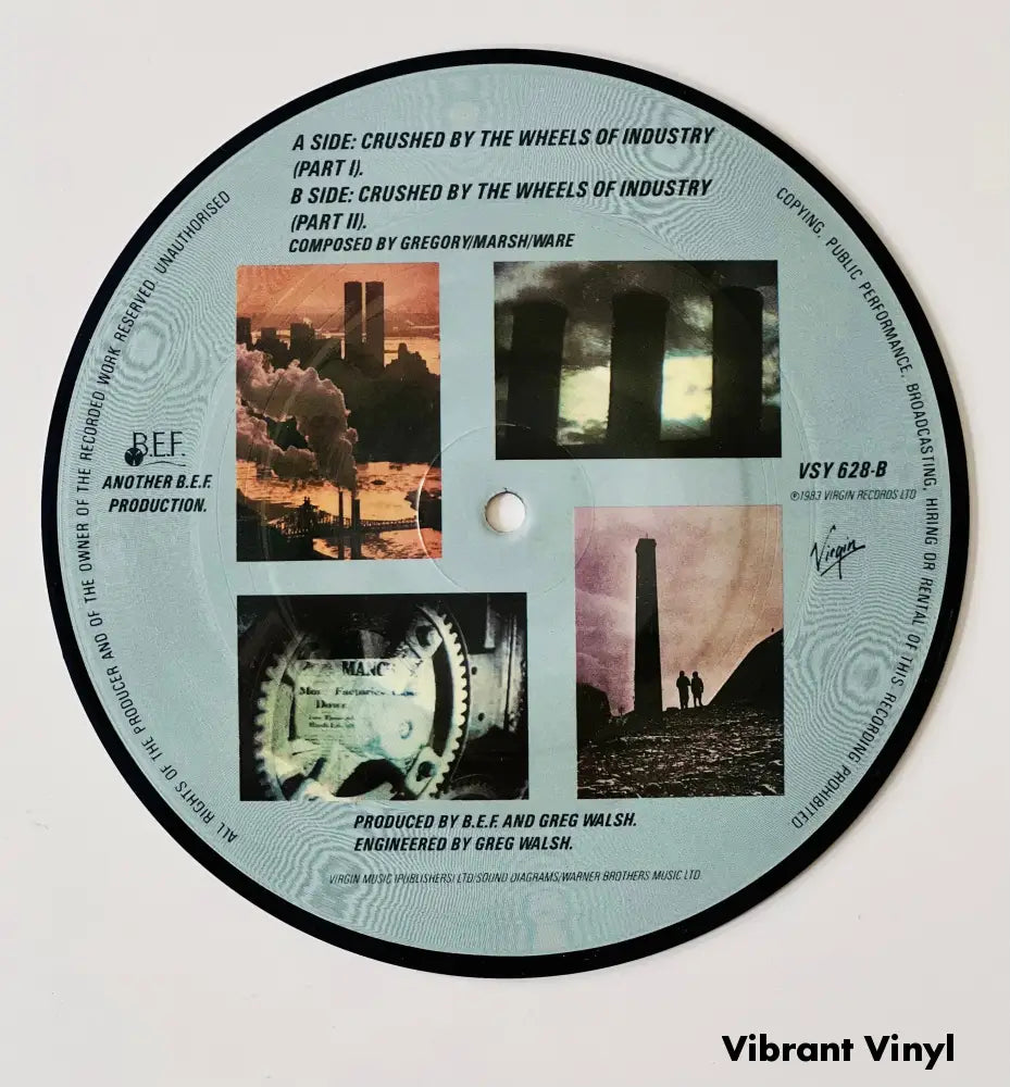 Heaven 17 - Crushed By The Wheels Of Industry - 7in Single Picture Disc Vinyl Single