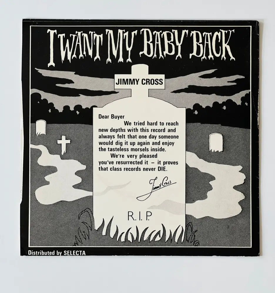 Jimmy Cross - I Want My Baby Back - 7in Single Picture Sleeve Single