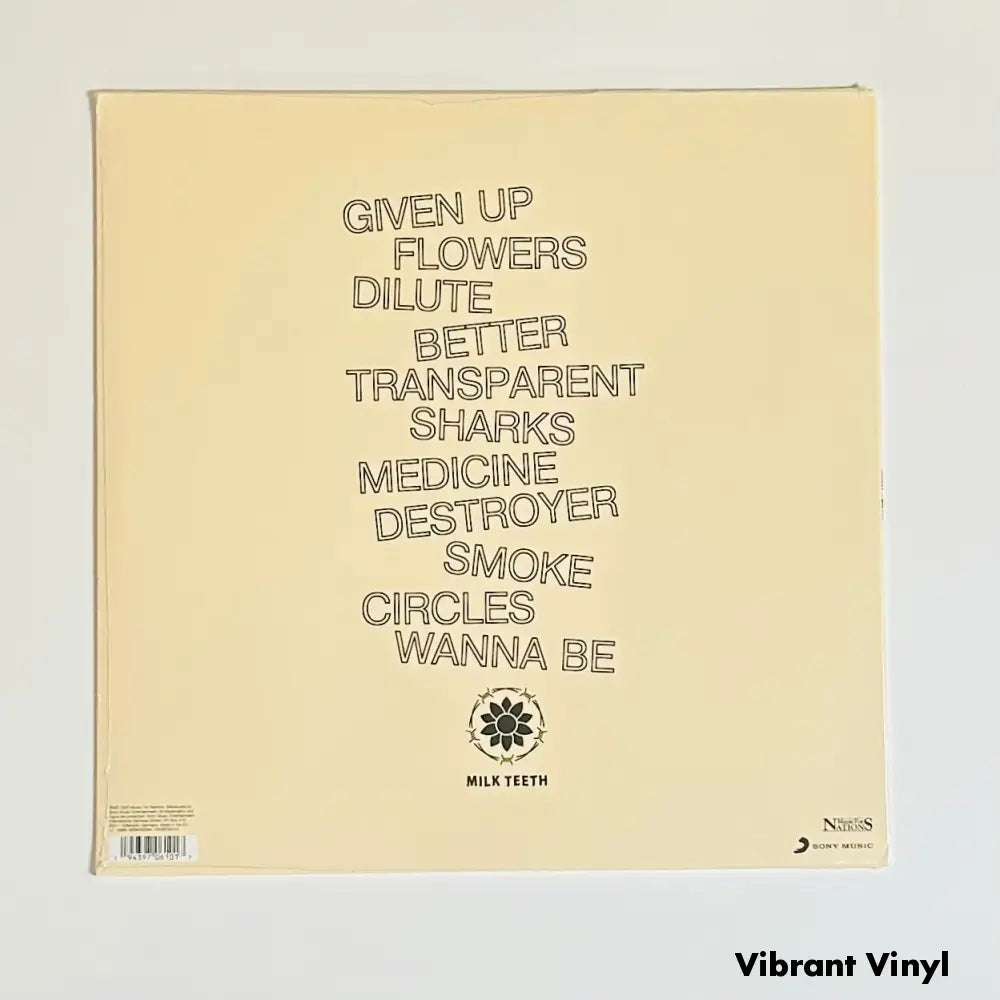 Milk Teeth - Milk Teeth - 12in Album Picture Sleeve Album