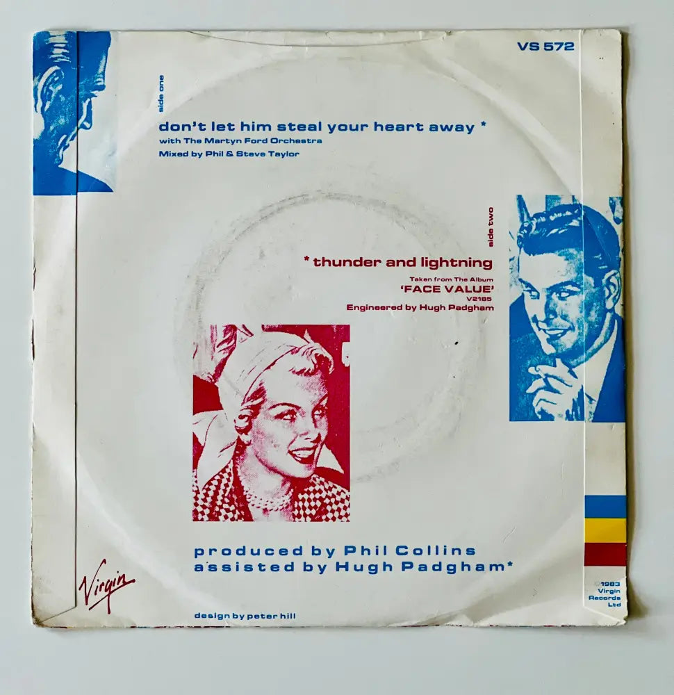 Phil Collins - Don’t Let Him Steal Your Heart Away - 7in Single Picture Sleeve Single