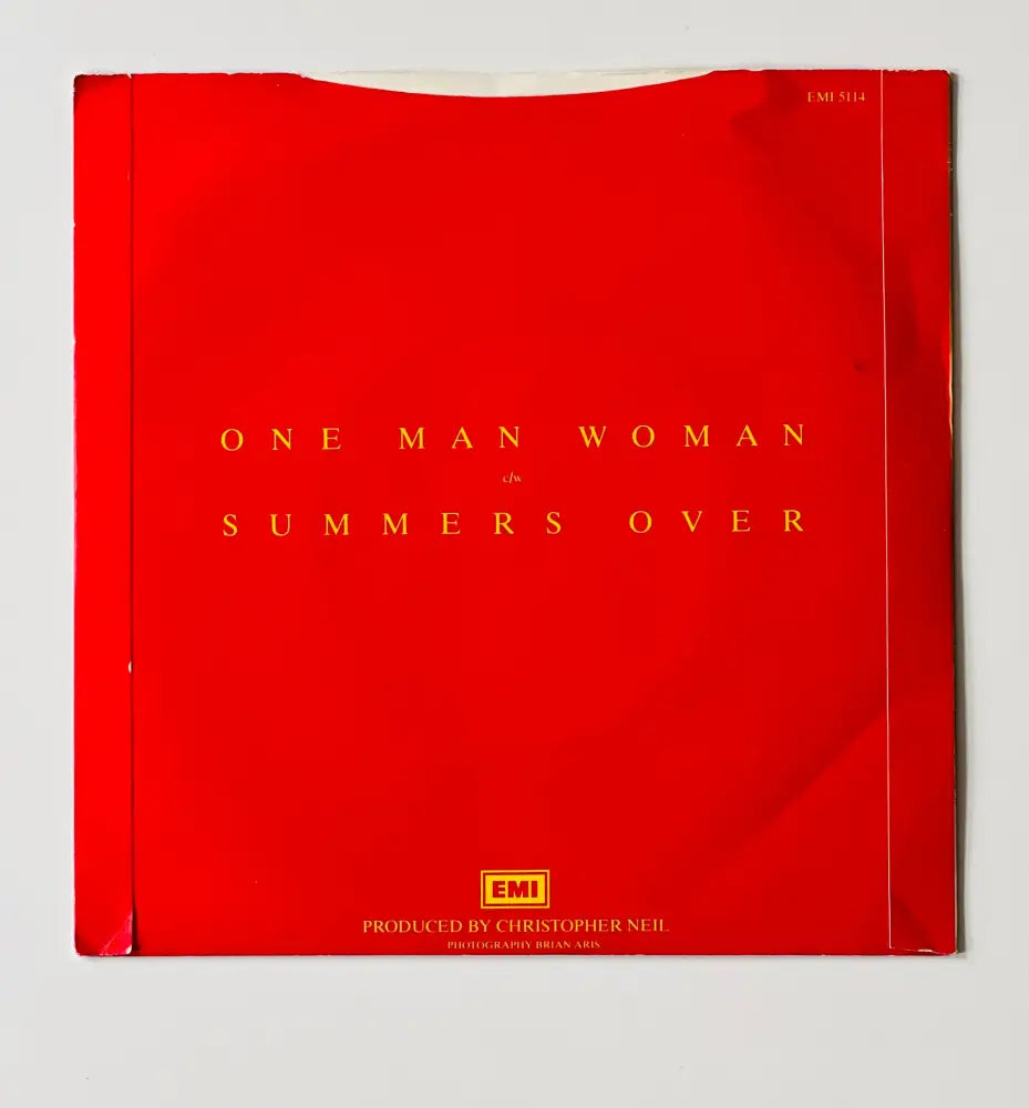 Sheena Easton - One Man Woman - 7in Single Picture Sleeve Single