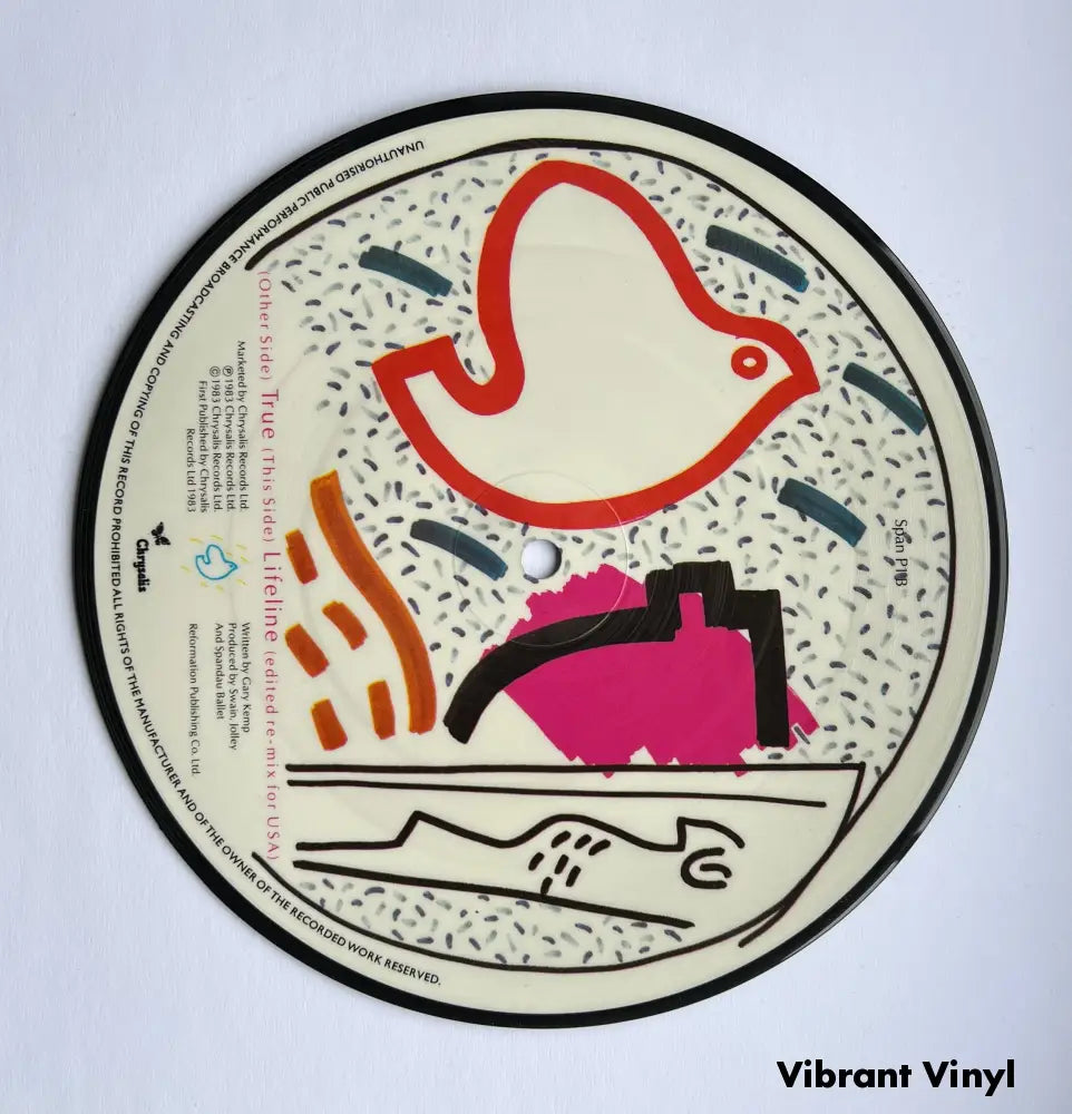 Spandau Ballet - True - 7in single Picture Disc Vinyl Single