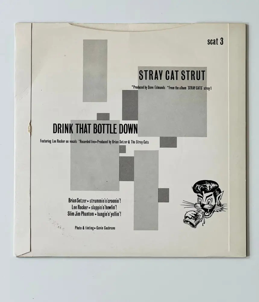 Stray Cats - Stray Cat Strut - 7in Single Picture Sleeve Single