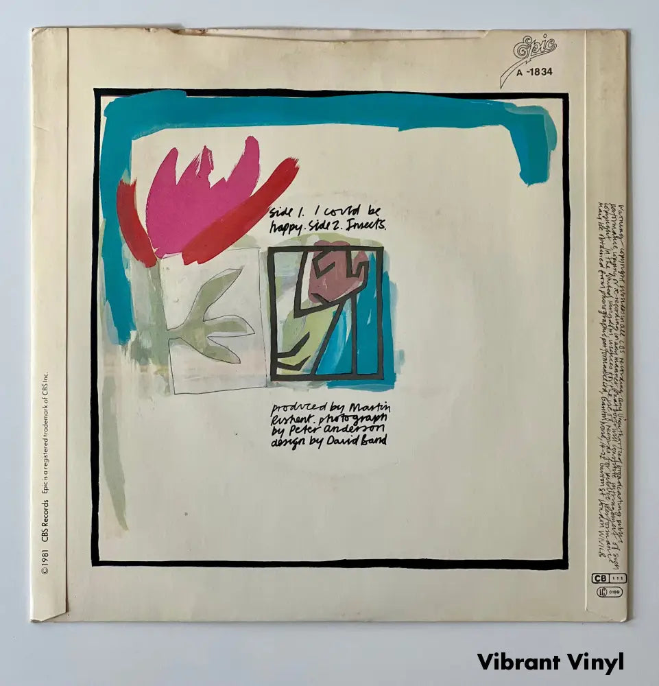 Altered Images - I Would Be Happy - 7in Single Picture Sleeve Single