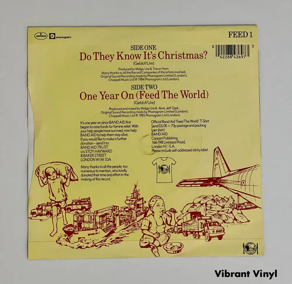 Band Aid - Do They Know It’s Christmas? - 7in Single Picture Sleeve Single