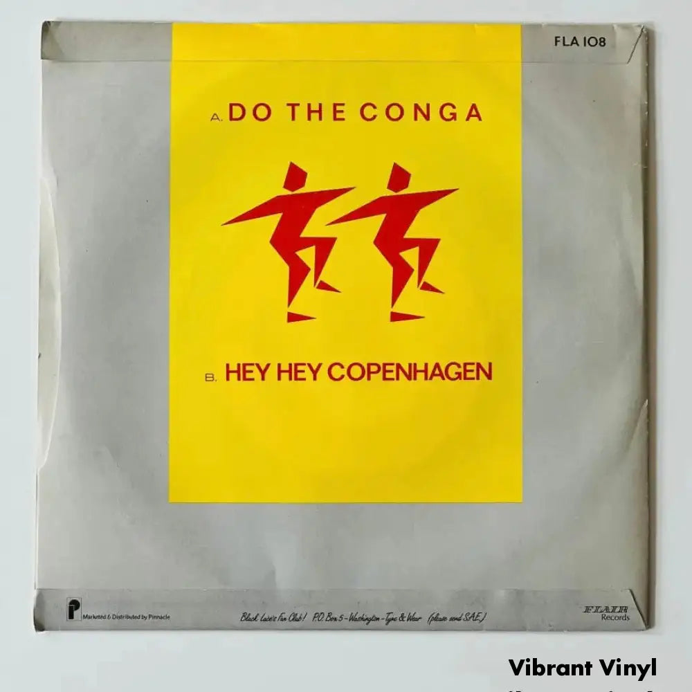 Black Lace - Do The Conga - 7in Single Picture Sleeve Single