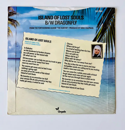 Blondie - Island Of Lost Souls - 7in Single Picture Sleeve Single