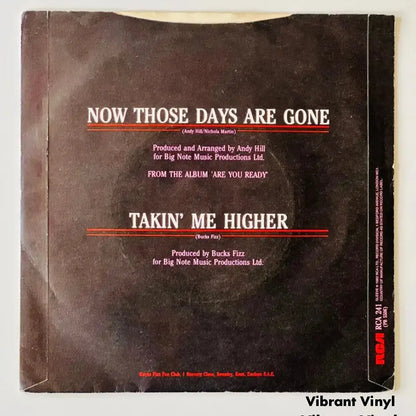 Bucks Fizz - Now Those Days Are Gone - 7in Single Picture Sleeve Single