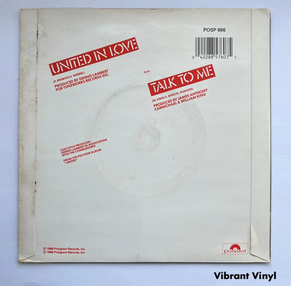 Commodores - United in Love - 7in Single Picture Sleeve Single