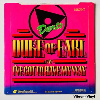 Darts - Duke Of Earl - 7in Single Picture Sleeve Single