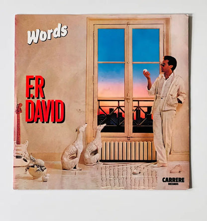 F.R David - Words - 7in Single Picture Sleeve Single