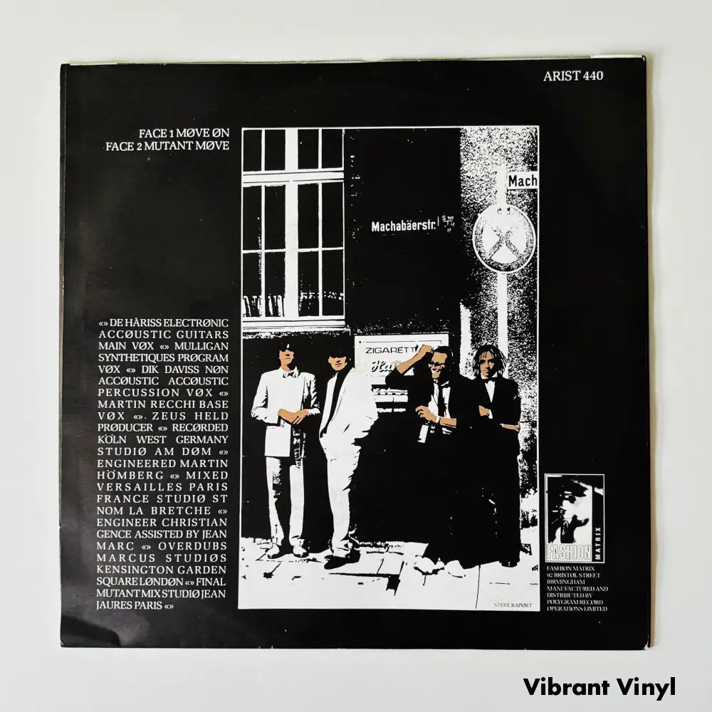 Fashion - Move On - 7in Single Picture Sleeve Single