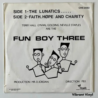 Fun Boy Three - The Lunatics Have Taken Over The Asylum - 7in Single Picture Sleeve Single