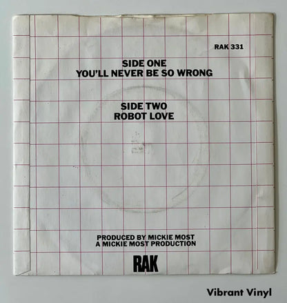 Hot Chocolate - You’ll Never Be So Wrong - 7in Single Picture Sleeve Single