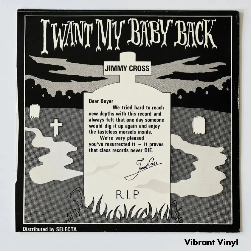 Jimmy Cross - I Want My Baby Back - 7in Single Picture Sleeve Single