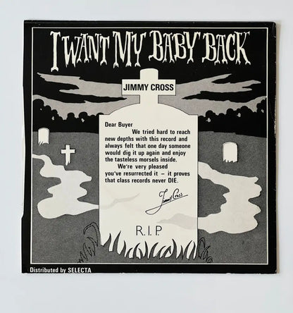Jimmy Cross - I Want My Baby Back - 7in Single Picture Sleeve Single