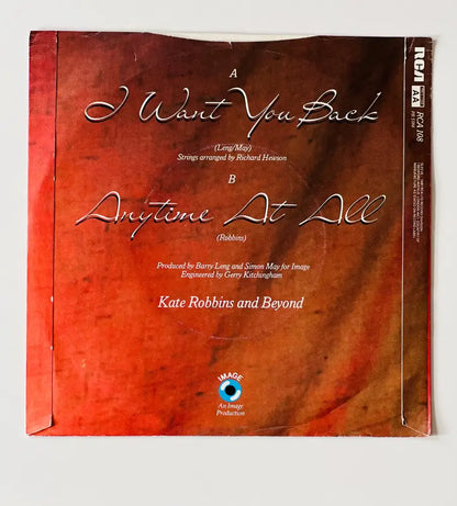 Kate Robbins - I Want You Back - 7in Single Picture Sleeve Single