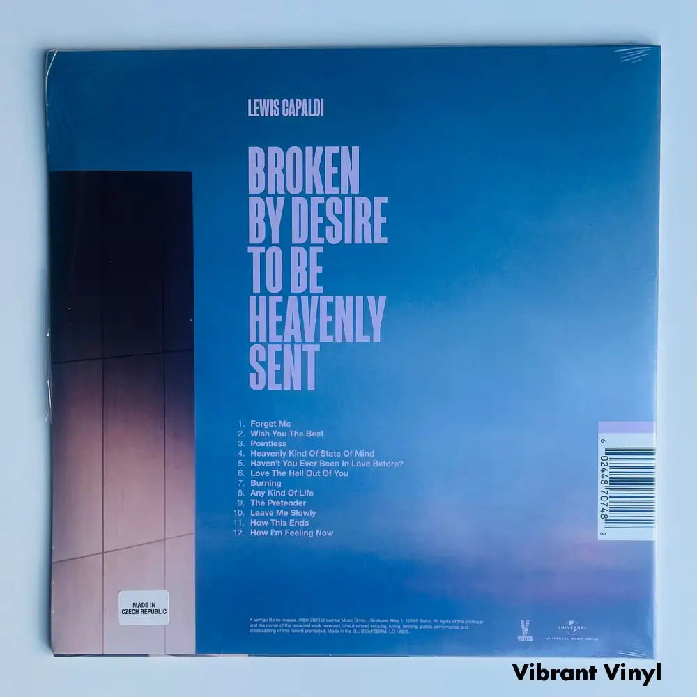 Lewis Capaldi - Broken by Desire to be Heavenly Sent - 12in album Picture Sleeve Album