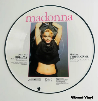 Madonna - Holiday - Picture Vinyl Picture Disc Vinyl Single