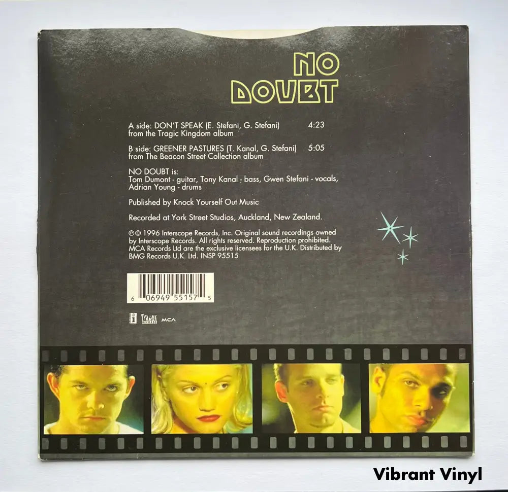 No Doubt - Don’t Speak - 7in Single Picture Disc Vinyl Single