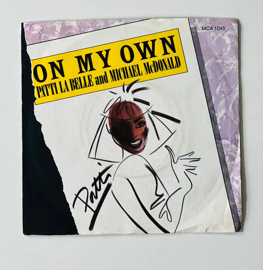 Patti La Belle & Michael McDonald - On My Own - 7in Single Picture Sleeve Single