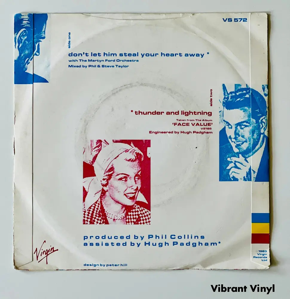 Phil Collins - Don’t Let Him Steal Your Heart Away - 7in Single Picture Sleeve Single