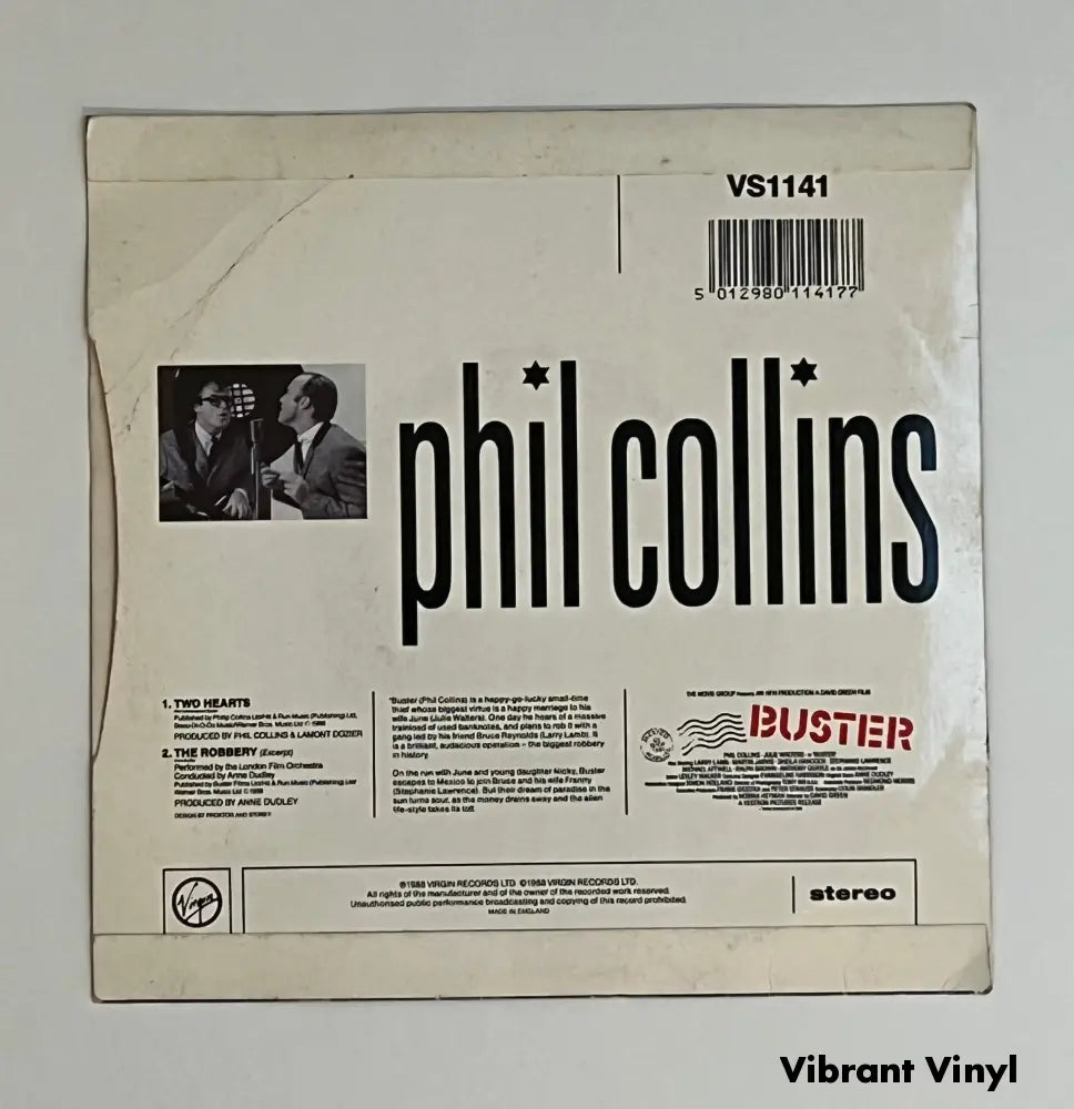 Phil Collins - Two Hearts - 7in Single Picture Sleeve Single