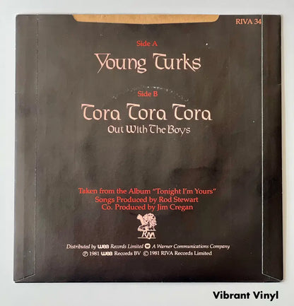Rod Stewart - Young Turks - 7in Single Picture Sleeve Single