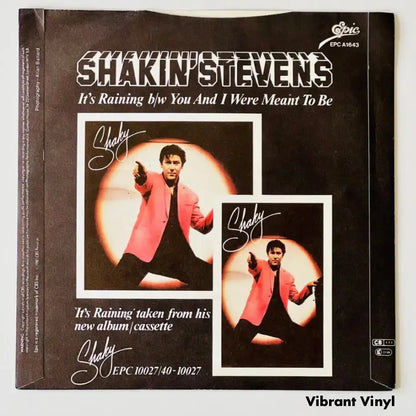 Shakin’ Steven - It’s Raining - 7in Single Picture Sleeve Single