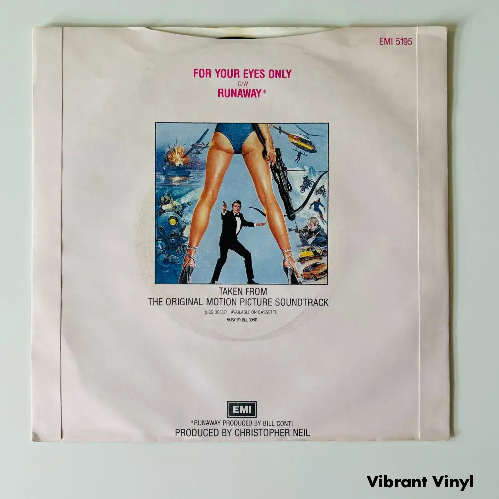 Sheena Easton - For Your Eyes Only - 7in Single Picture Sleeve Single