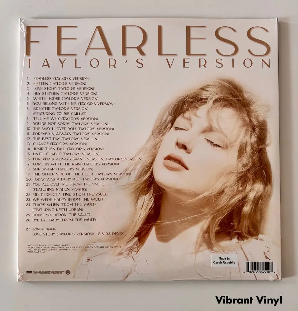 Taylor Swift - Fearless - 12in Album Picture Sleeve Album