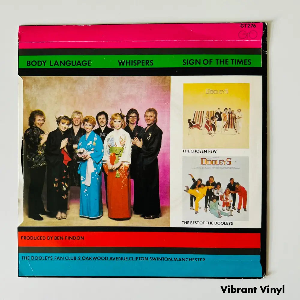 The Dooleys - Body Language- 7in Single Picture Sleeve Single