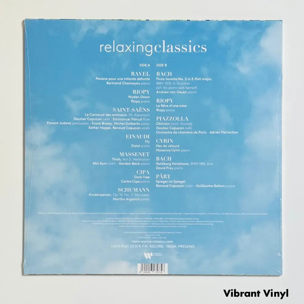 Various Artists - Relaxing Classics - 12in Album Picture Sleeve Album