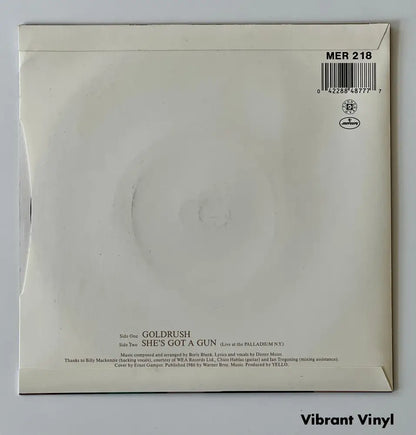 Yello - Goldrush - 7in Single Picture Sleeve Single